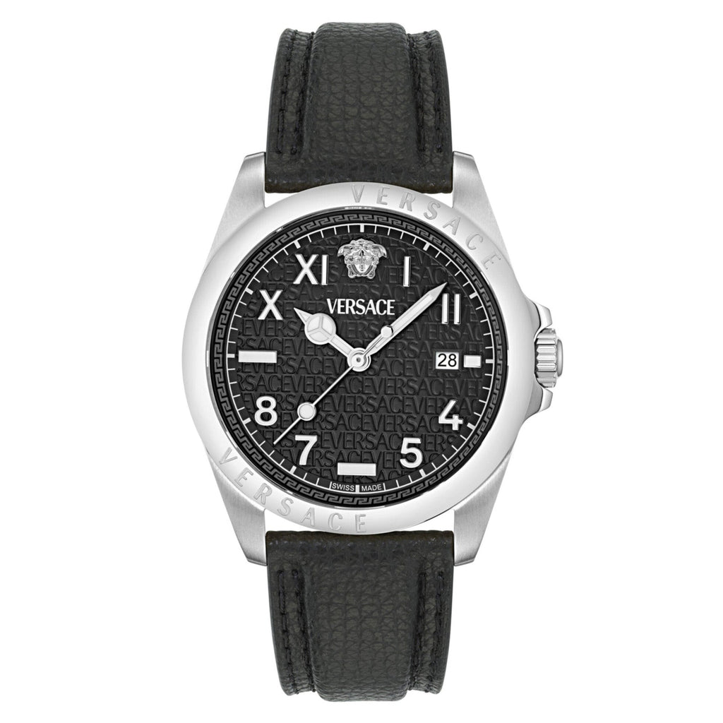 Versace Anteo Men’s Silver Black Watch