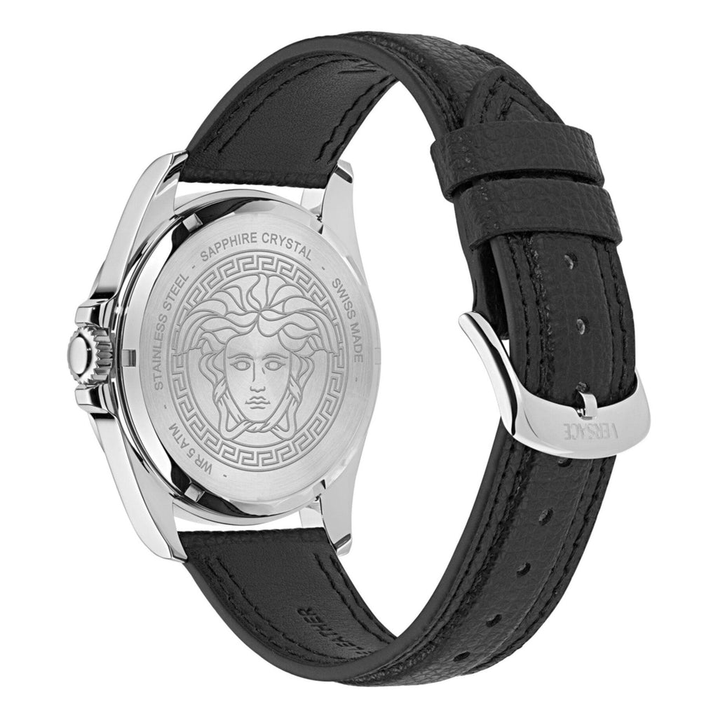 Versace Anteo Men’s Silver Black Watch