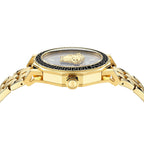 Versace Medusa Deco 43mm Black Gold Men’s Dress Watch