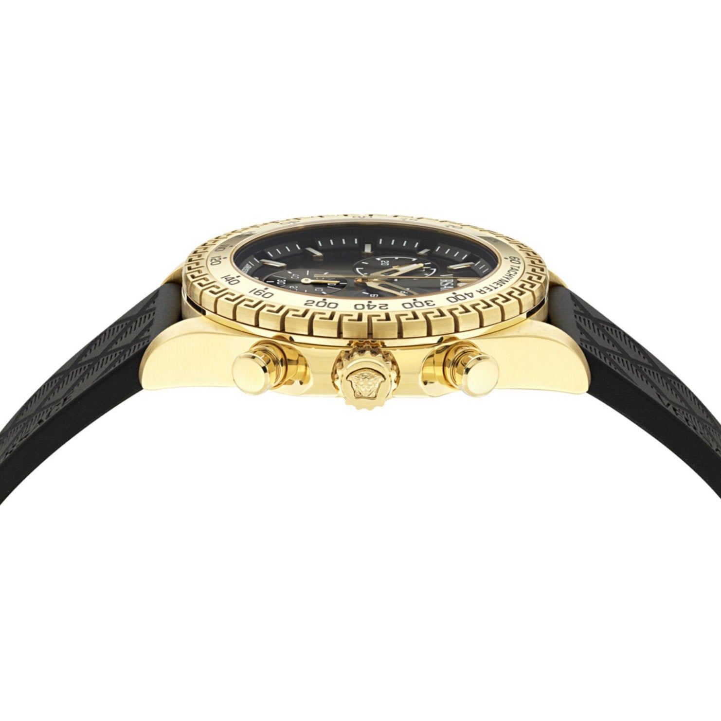 Versace Chrono Chronograph Men’s Black Gold Watch