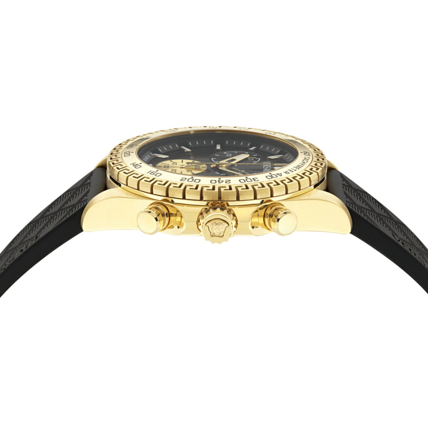 Versace Chrono Chronograph Men’s Black Gold Watch