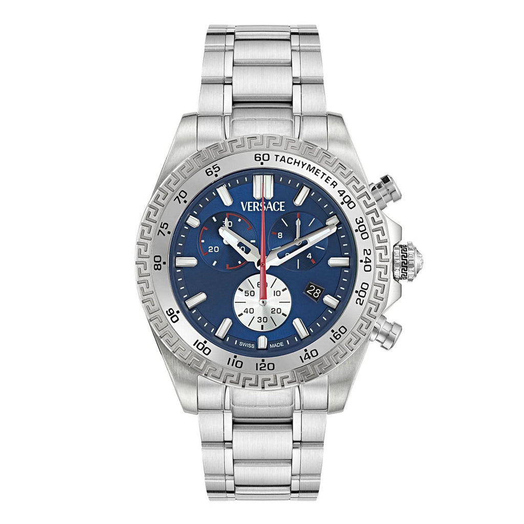 Versace Chrono X 44mm Chronograph Blue Dial Men’s Watch