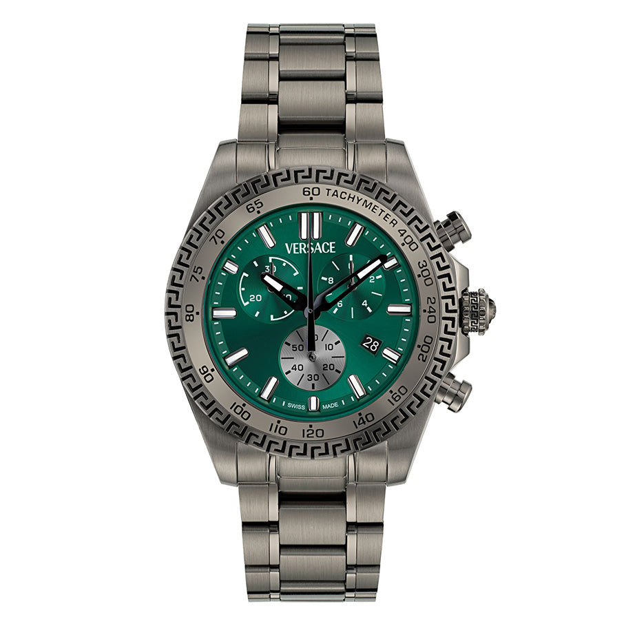 Versace Chrono X 44mm Green Men’s Chronograph Watch