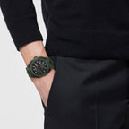 Versace V-Legend 44mm Black Green Men’s Chronograph Watch
