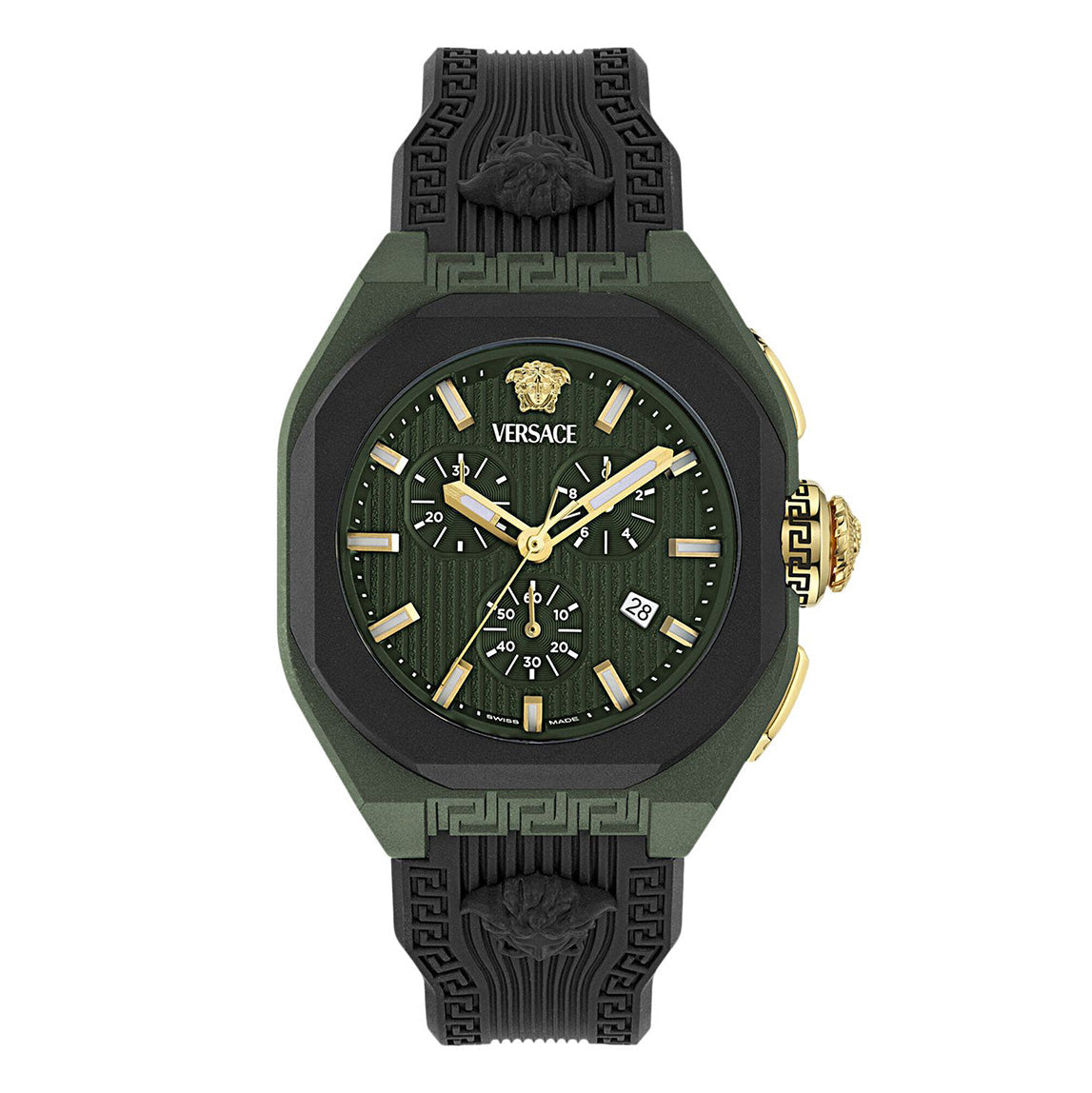 Versace V-Legend 44mm Green Men’s Chronograph Watch