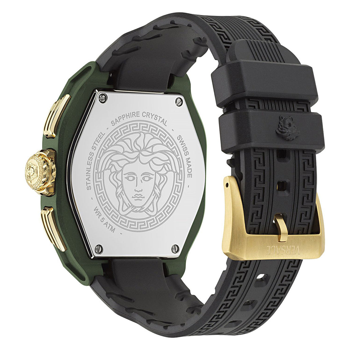 Versace V-Legend 44mm Green Men’s Chronograph Watch