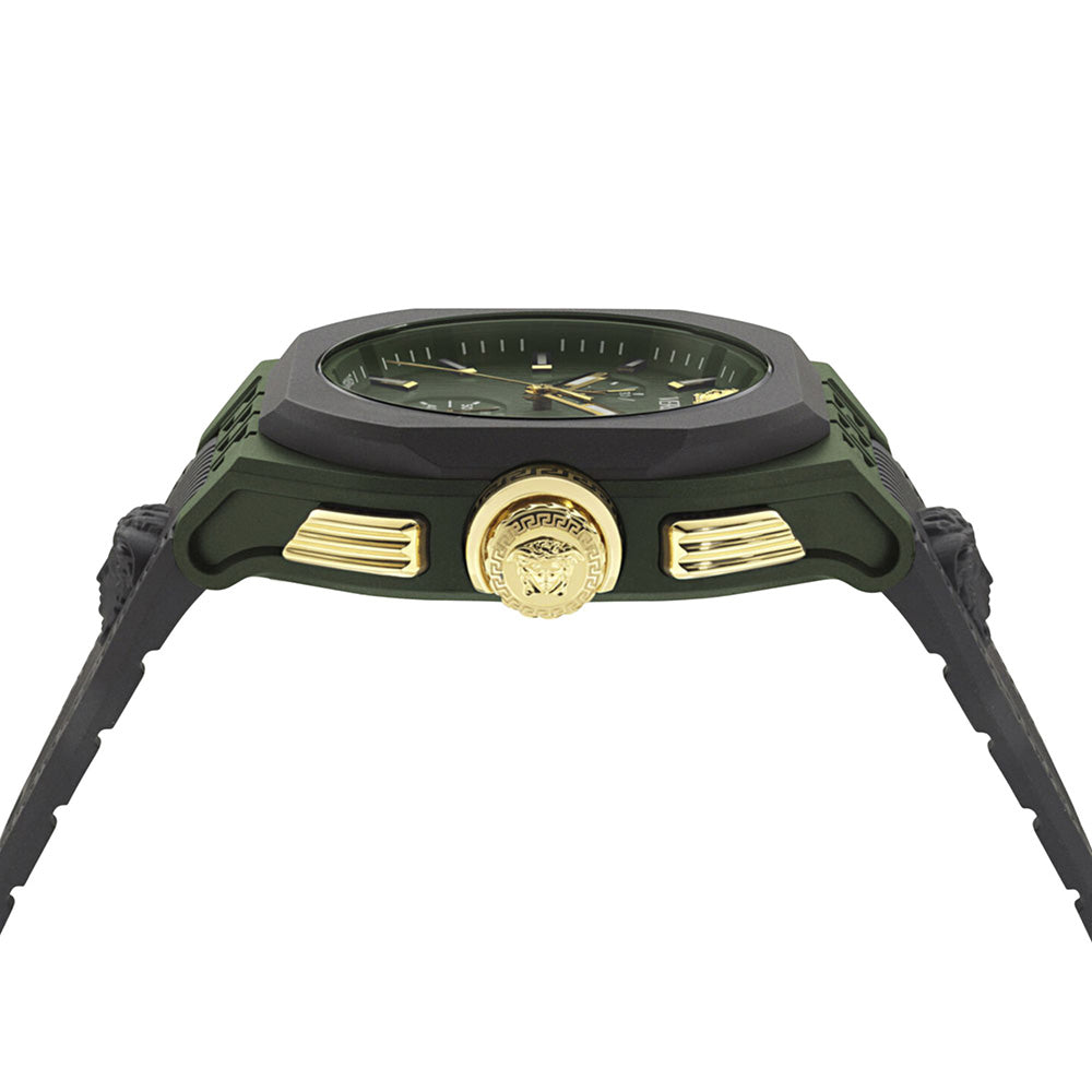 Versace V-Legend 44mm Green Men’s Chronograph Watch