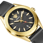 Versace V-Code GMT Black Gold Men’s Watch