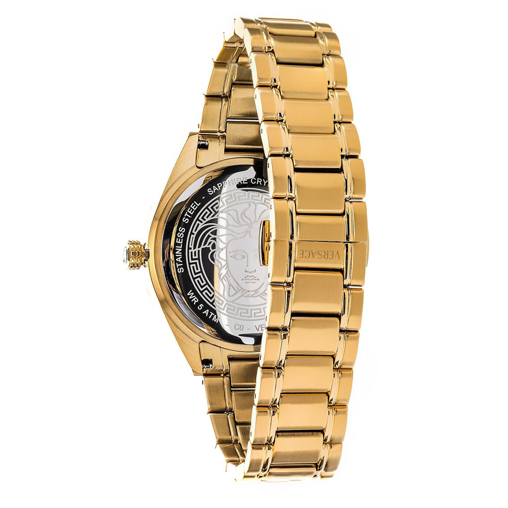 Versace V-Code GMT Black Gold Men’s Watch