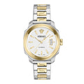 Versace Dylos Men's White Silver Gold Automatic Watch