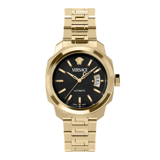 Versace Dylos Men's Black Gold Automatic Watch