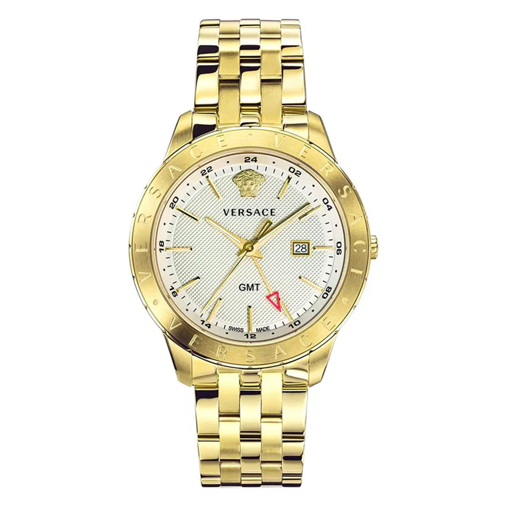 Versace Men's Watch Univers GMT Gold Bracelet