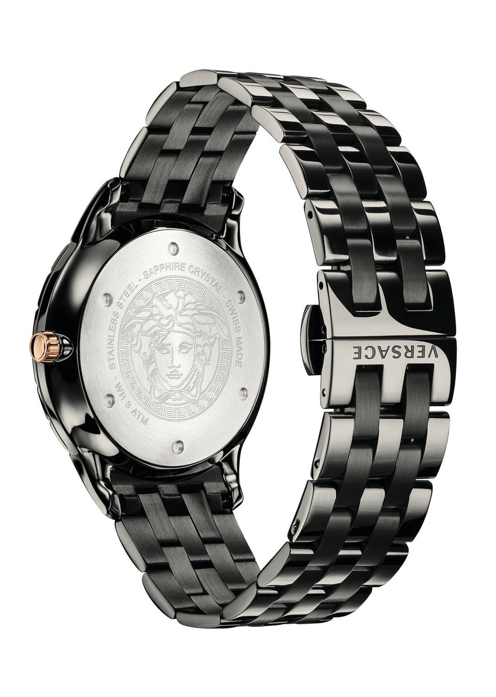 Versace Men's Watch Univers GMT Black Bracelet