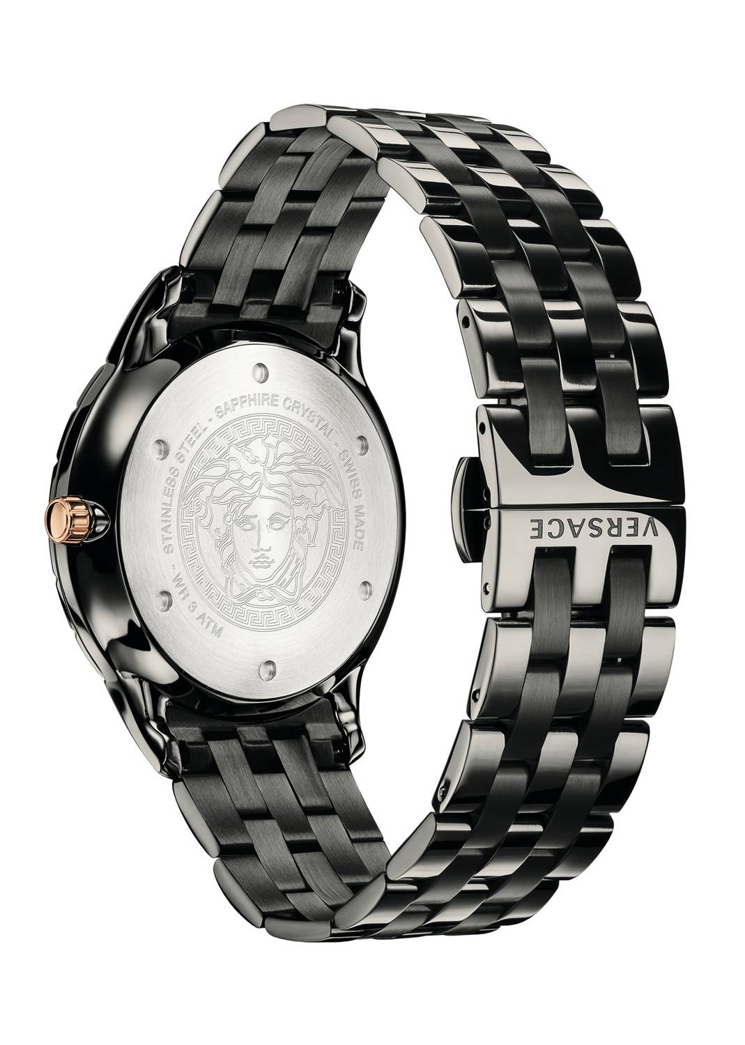 Versace Men's Watch Univers GMT Black Bracelet