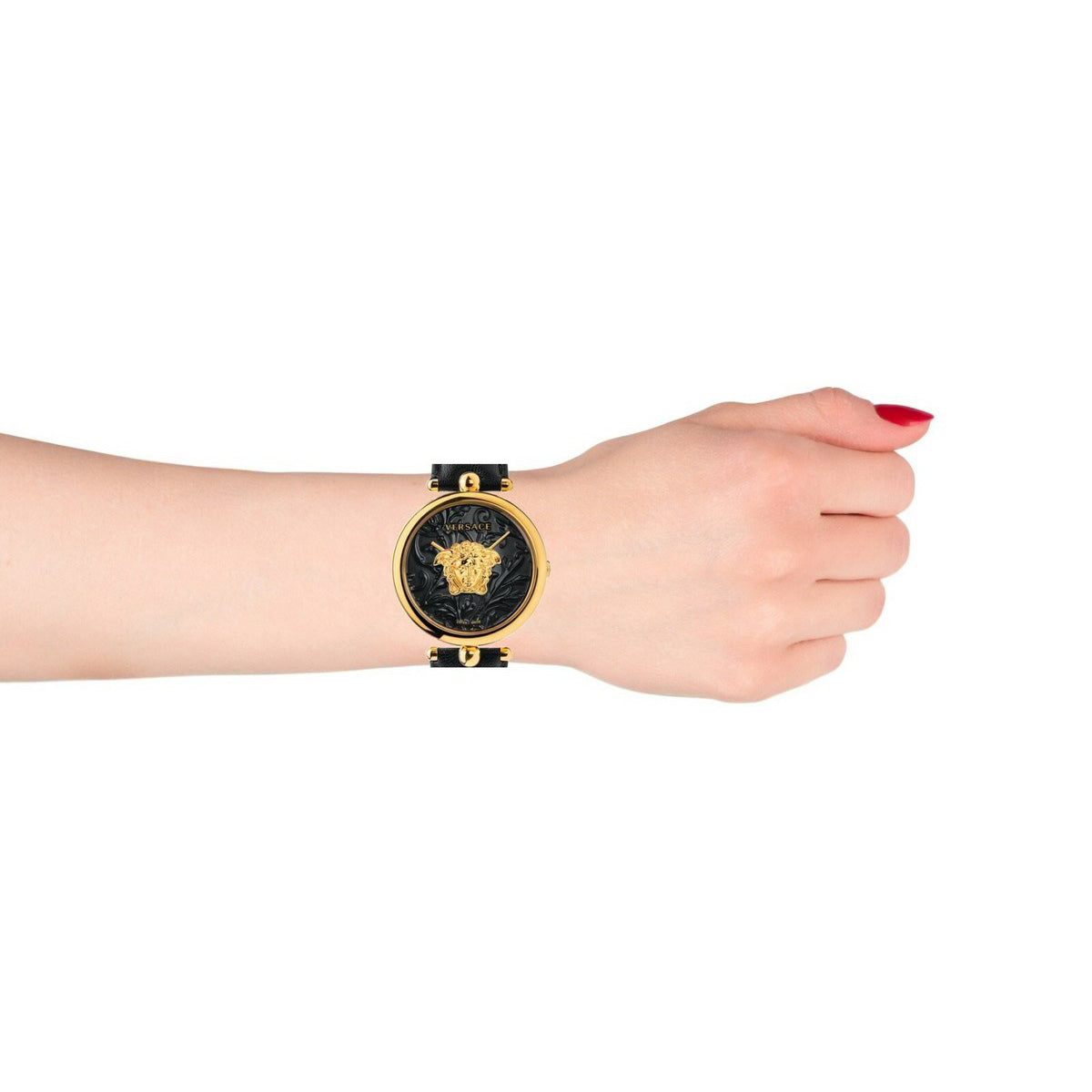 Versace Palazzo Empire Barocco Ladies' Black Gold Watch