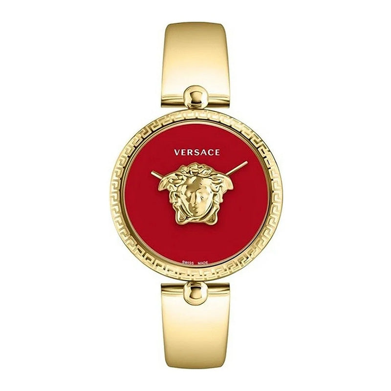 Versace Ladies Watch Palazzo Empire 39mm Red Gold Band
