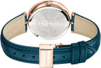 Versace Ladies Watch Palazzo Empire 34mm Teal Rose Gold