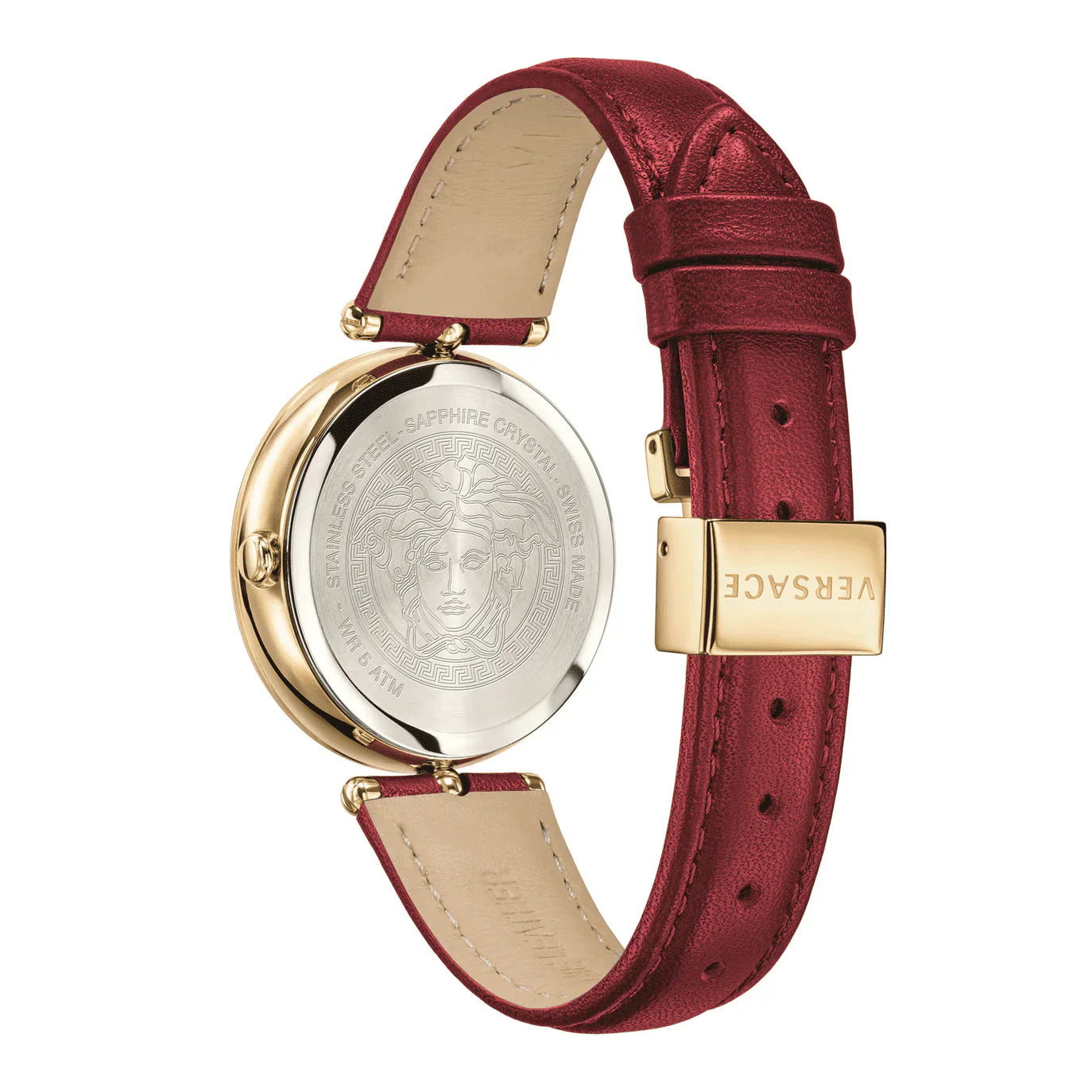 Versace Ladies Watch Palazzo Empire 34mm Red Gold