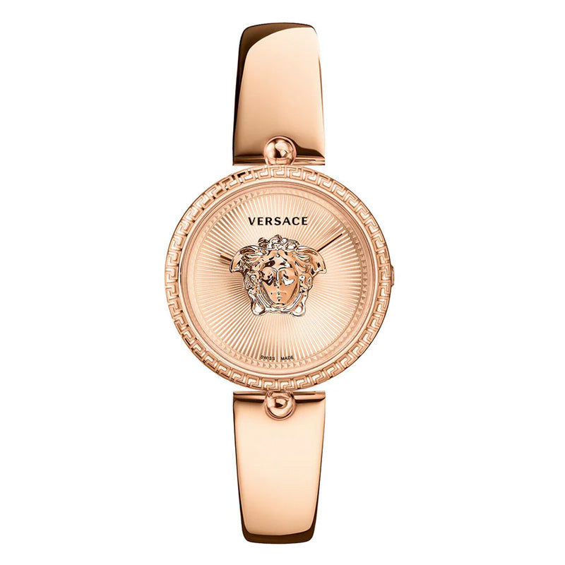 Versace Ladies Watch Palazzo Empire 34mm Rose Gold Band