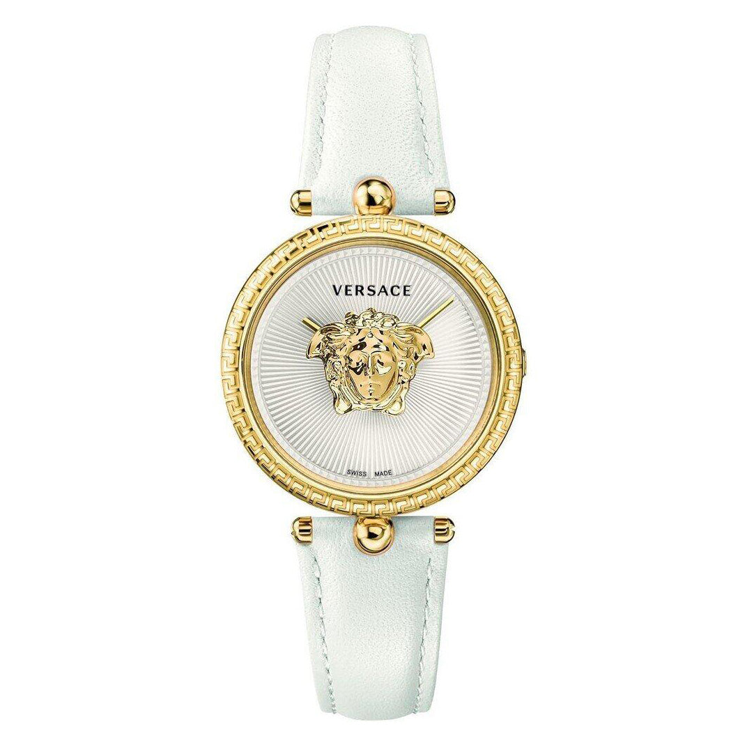 Versace Palazzo 34mm White Ladies’ Leather Strap Watch