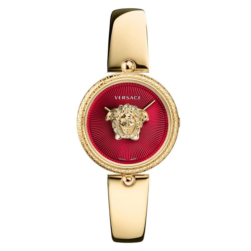 Versace Palazzo Empire 34mm Gold Red Dial Ladies’ Watch