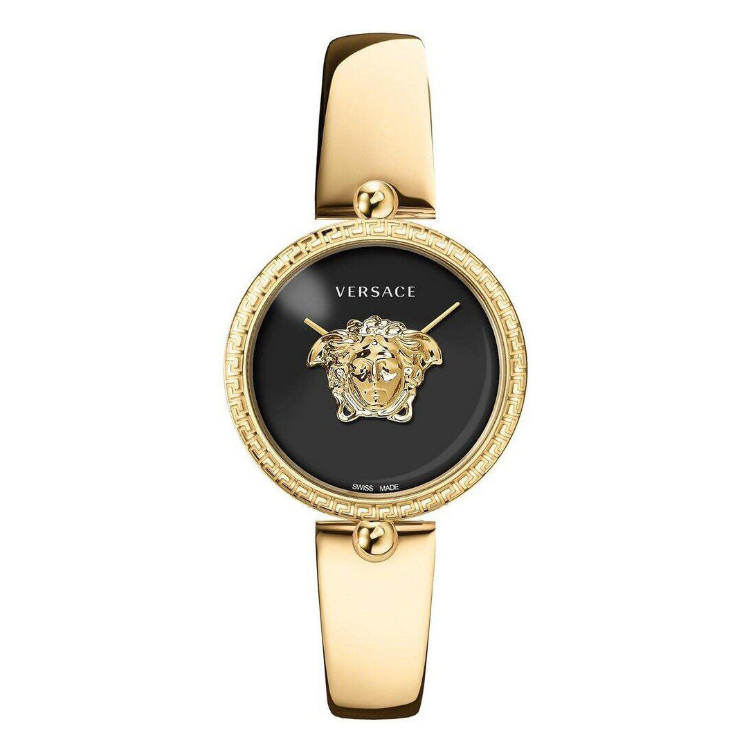 Versace Palazzo Empire 34mm Gold Black Dial Ladies’ Watch