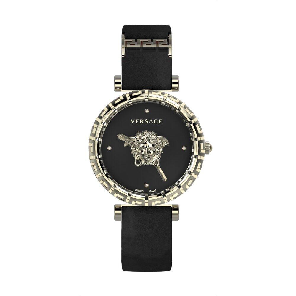 Versace Palazzo Empire Greca Black Ladies’ Diamond Watch