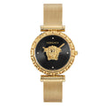 Versace Palazzo Empire Greca Diamond Ladies’ Black Gold Watch