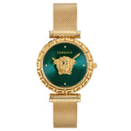 Versace Palazzo Empire Greca Diamond Ladies’ Green Gold Watch