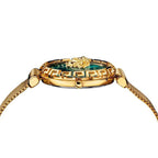 Versace Palazzo Empire Greca Diamond Ladies’ Green Gold Watch