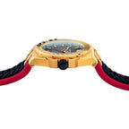 Versace Chain Reaction Quartz Men's Black Gold Watch