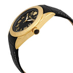 Versace V-Sport II 42mm Gold Leather Men's Dress Watch