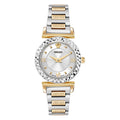Versace Mini Vanity 27mm Silver Gold Dial Ladies Dress Watch