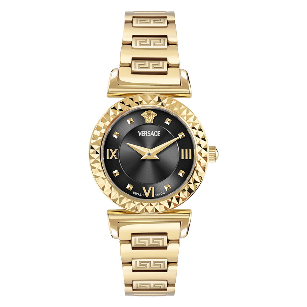 Versace Mini Vanity 27mm Black Gold Ladies’ Dress Watch