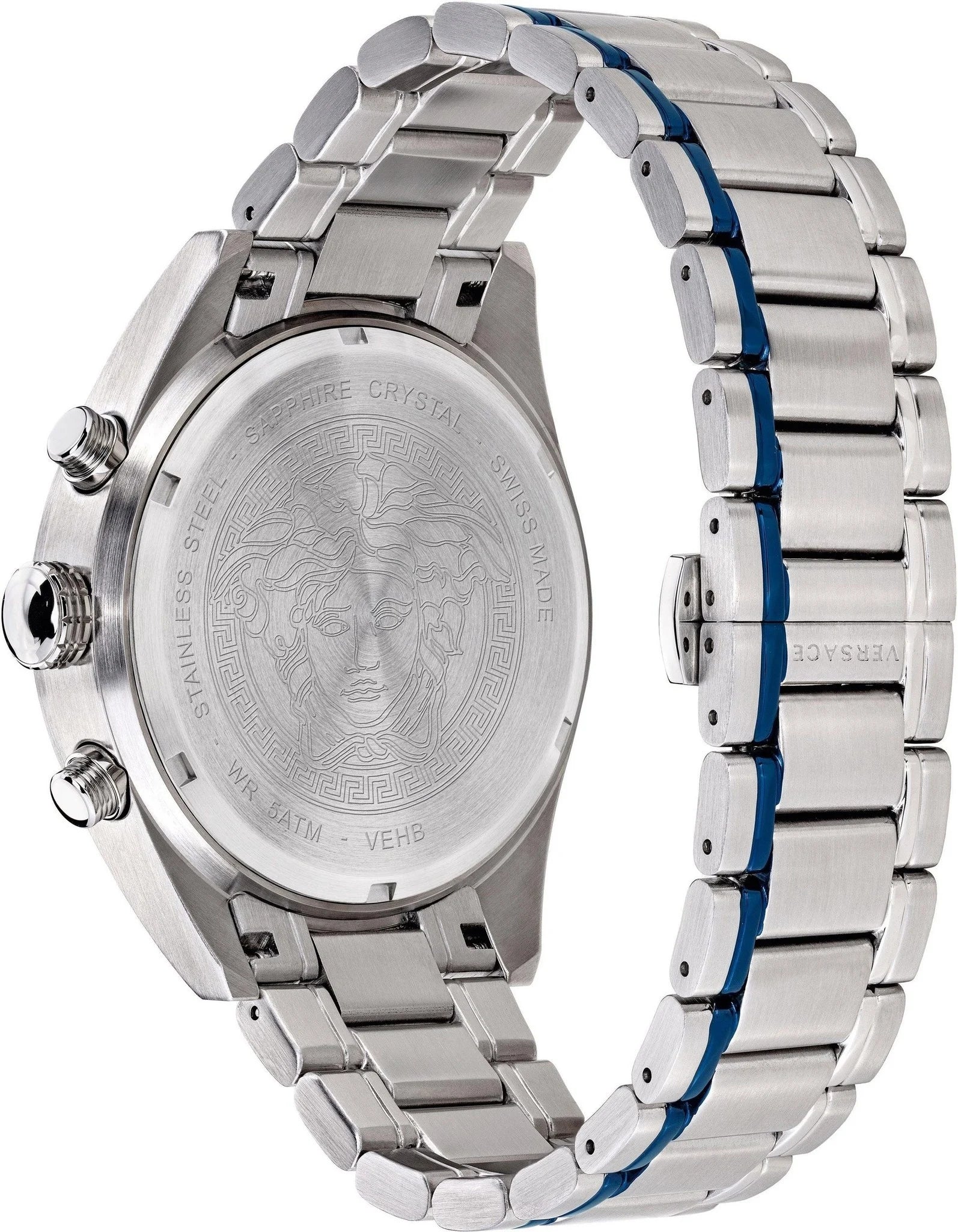 Versace Men's Watch V-Chrono Blue Bracelet