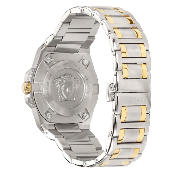 Versace Chain Reaction Unisex White Silver Watch