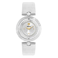 Versace Eon Restyling 33.5mm Ladies Silver Leather Watch