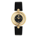 Versace Eon Restyling 33.5mm Ladies Black Leather Watch