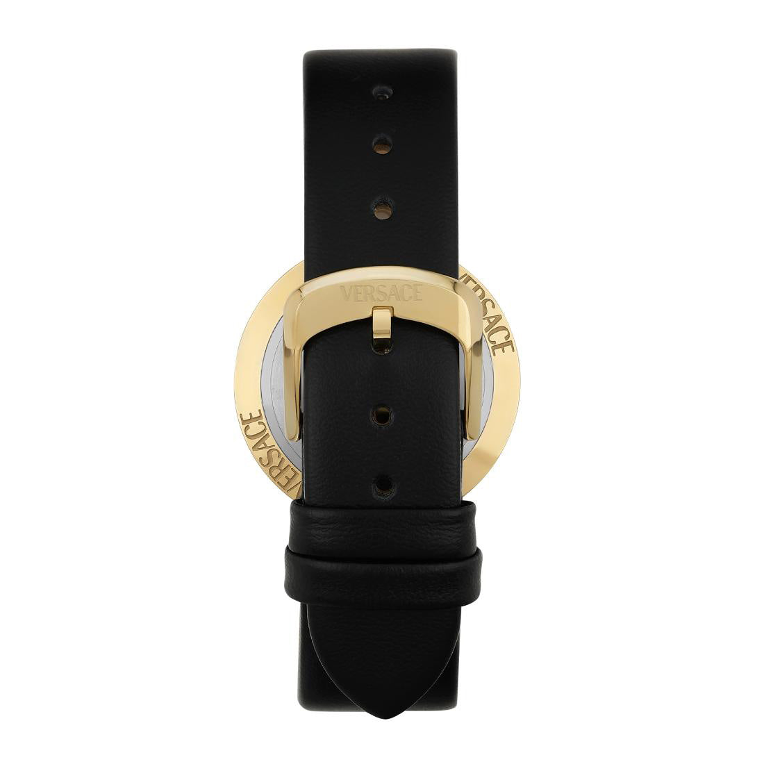 Versace Eon Restyling 33.5mm Ladies Black Leather Watch