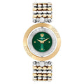 Versace Eon Restyling 33.5mm Ladies Green Dial Two-Tone Watch