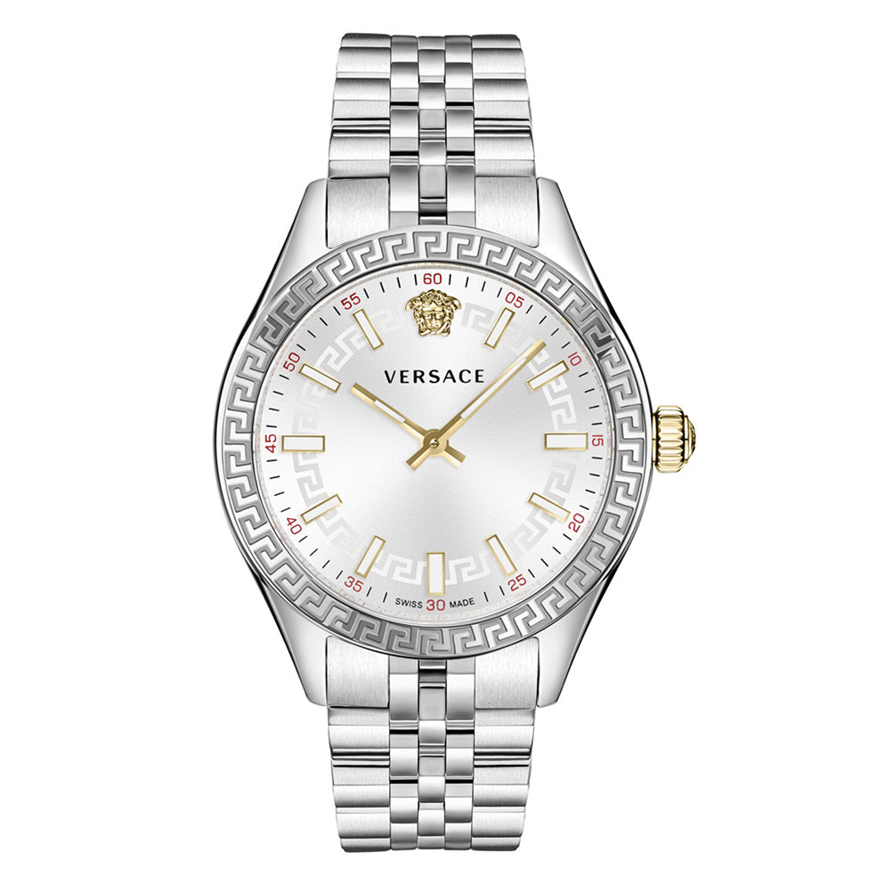 Versace Hellenyium 36mm White Dial Silver Ladies' Watch