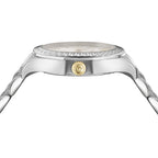 Versace Hellenyium 36mm White Dial Silver Ladies' Watch