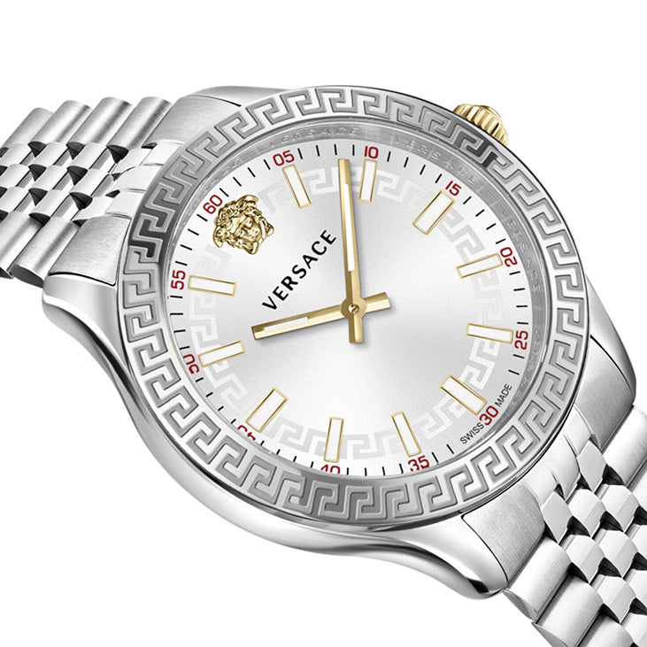 Versace Hellenyium 36mm White Dial Silver Ladies' Watch