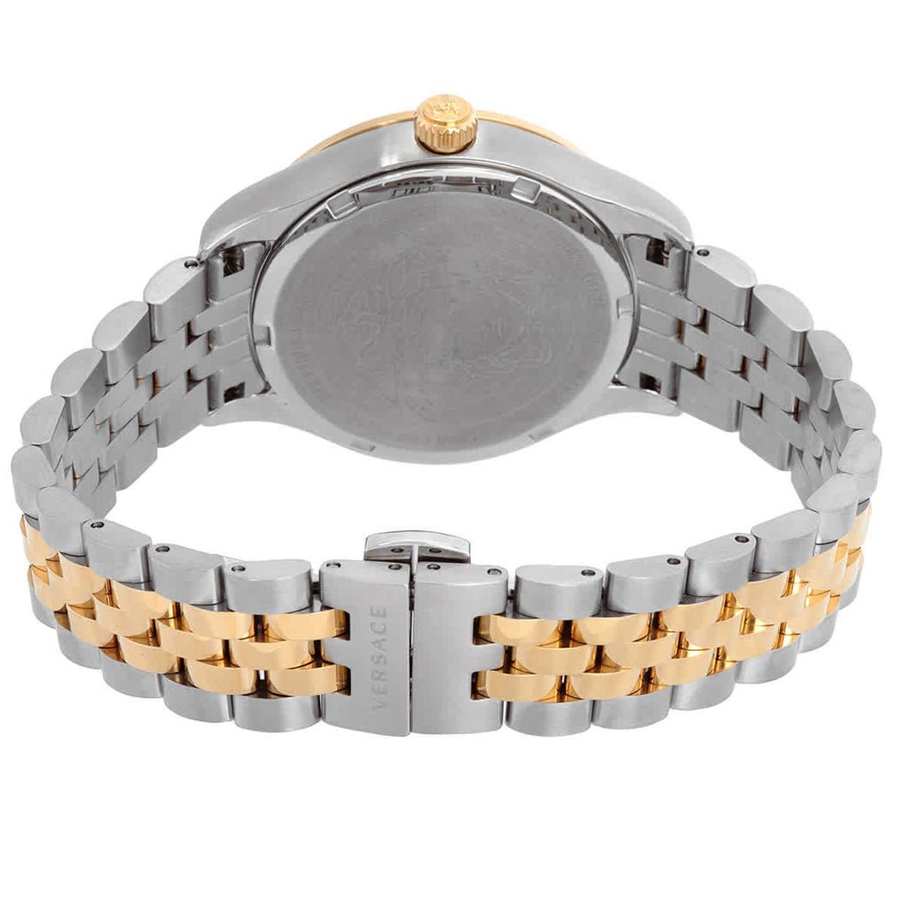 Versace Hellenyum Quartz Ladies' Grey Gold Watch