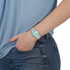 Versace Hellenyium 36mm Turquoise Dial Ladies' Dress Watch