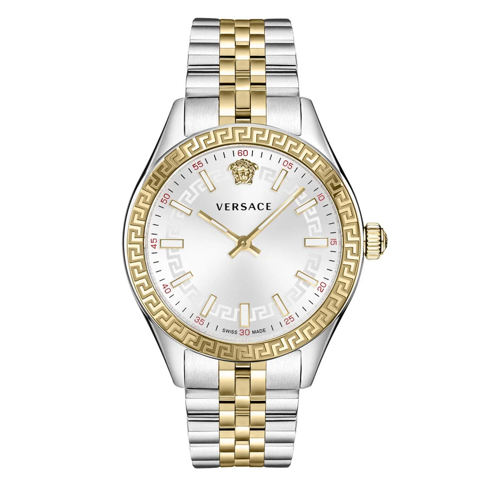 Versace Hellenyium 36mm Silver Two-Tone Ladies' Watch