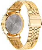Versace Men's Watch V-Essential Black Gold Bracelet