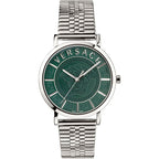 Versace Men's Watch V-Essential Green Bracelet