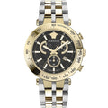 Versace Men's Watch Bold Chrono 46mm Black Two-Tone Bracelet