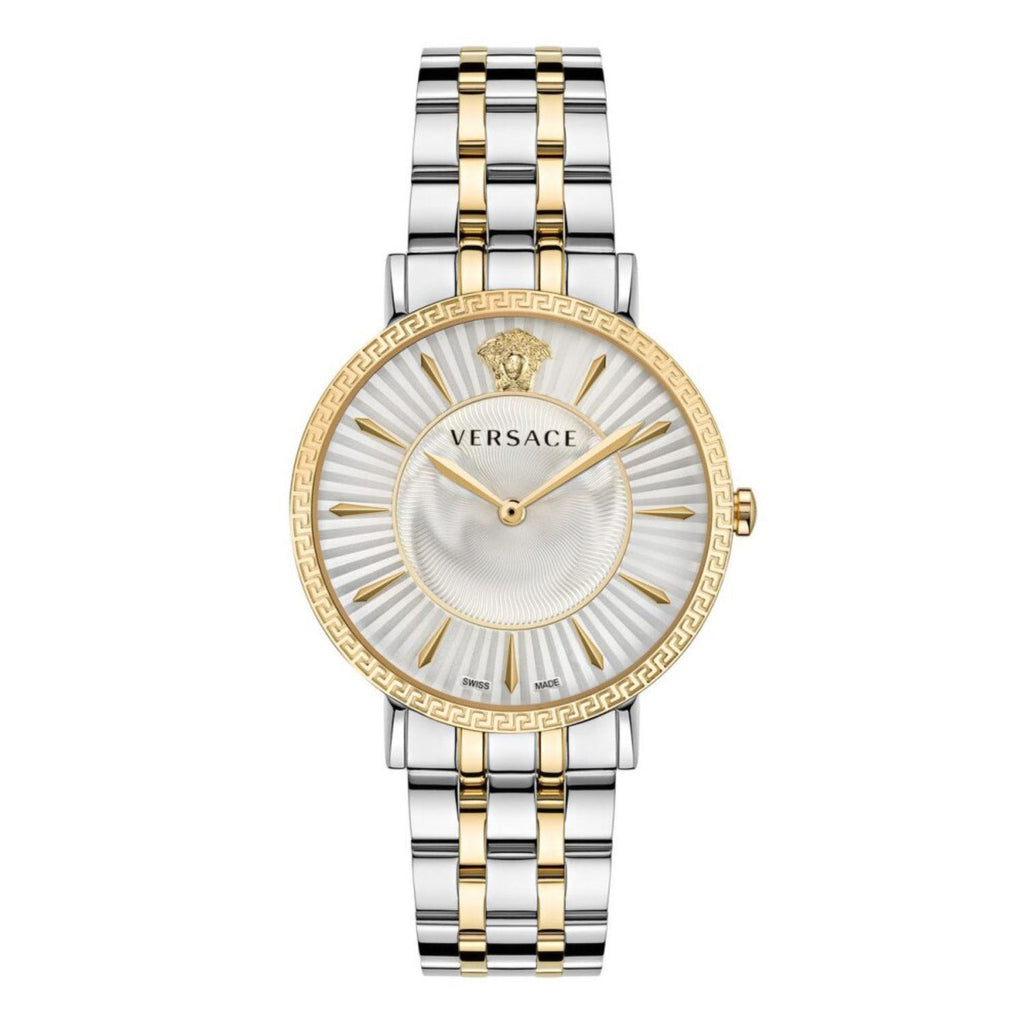 Versace V-Eternal Quartz Ladies' Silver Gold Watch